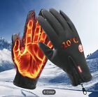 Winter Outdoor Warm Gloves Windproof Touch Screen Unisex Large Balck
