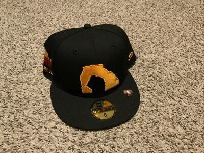 New Era Utah Jazz City Edition Hat 59Fifty Men’s Size: 8 2021/22 Black - Image 1 of 4