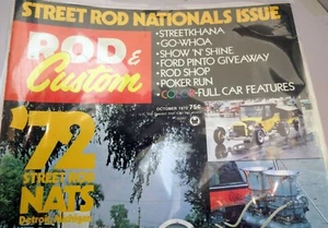 Rod & Custom October 1972 Magazine '72 Street ROD NATS Detroit Mich. - Picture 1 of 5