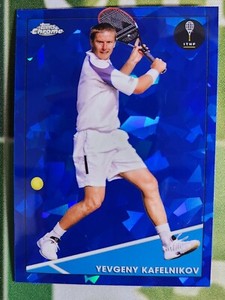 2021 Topps Chrome Tennis Sapphire edition Card #32 Yevgeny Kafelnikov