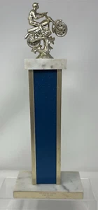 Vintage 1975 2nd Place Mid-State Riders Motorcycle Dirtbike Topper Trophy 15" #2 - Picture 1 of 10