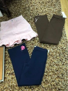 Gymboree/Gap,Kids, Set Girls 3 Pc $8 Each,Skirt Rose,Two pants Brown-Blue,Sz 9.! - Picture 1 of 13