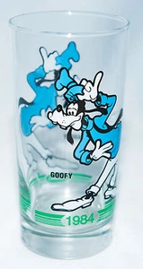 Disney Goofy Tips His Hat Hooks Drugs Promo Glass, 1984 - Picture 1 of 8