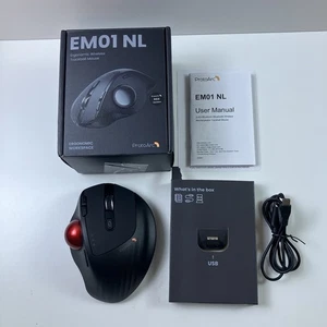 ProtoArc Wireless Trackball Mouse EM01 NL Ergonomic Bluetooth - Picture 1 of 12
