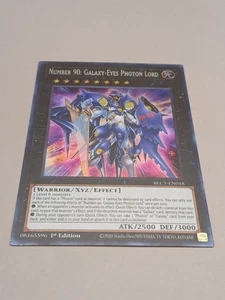 Yugioh Number 90: Galaxy-Eyes Photon Lord BLC1-EN018 Ultra Rare 1st Ed SILVER NM - Bild 1 von 6