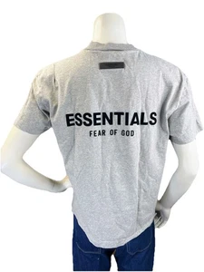 Fear of God Essentials Light Oatmeal Short Sleeve T-Shirt Size X-Small (XS) - Picture 1 of 9