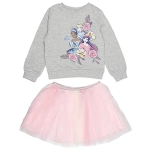 Disney Princess Toddler Girls' Cinderella Ariel Tiana Pullover Top Tutu Set (5T) - Picture 1 of 3