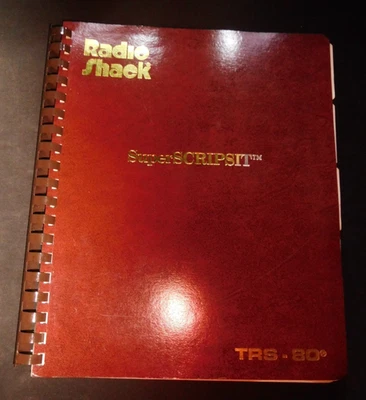 Radio Shack SuperSCRIPT TRS.80 vintage computing computers technical manual - Image 1 of 4