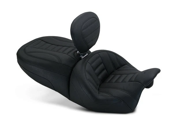Mustang 79593 Touring Seat Harley Freewheeler 15-25 respaldo delantero negro EE. UU. Foto 1 de 1
