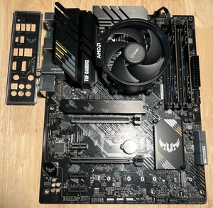 CPU+Motherboard+RAM Combo: ASUS TUF GAMING B550-PLUS (WI-FI) + R5 5600X + 8 GB - Picture 1 of 24