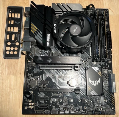 CPU+Motherboard+RAM Combo: ASUS TUF GAMING B550-PLUS (WI-FI) + R5 5600X + 8 GB - Image 1 of 4