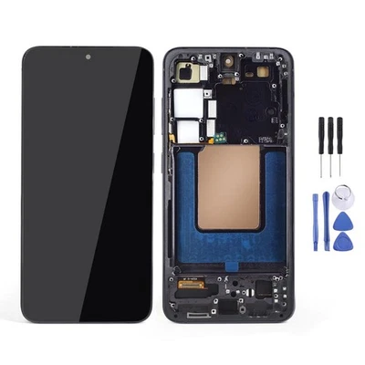 LCD TFT Display For Samsung S24 (S921) Touch Screen Digitizer Assembly w/ Frame - Bild 1 von 4
