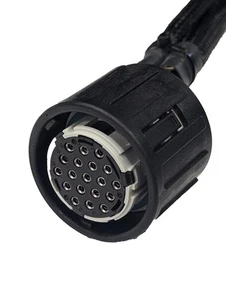 PSI Power 10" Iveco Injector Pigtail – 19-Way ITT Cannon Connector Wiring Harnes - Picture 1 of 2