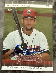 Tarjeta autógrafa firmada 2005 Oklahoma Redhawks Andrés Torres # 19/30 - Imagen 1 de 2