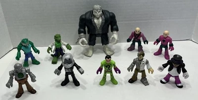 Imaginext DC Super Friends Figures Lot Of 10 Villains Penguin Joker Lex Solomon - Image 1 of 4
