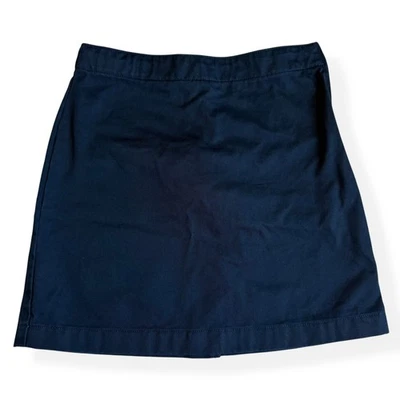 Lands End Girls Navy Chino Skort 7 - Image 1 of 4