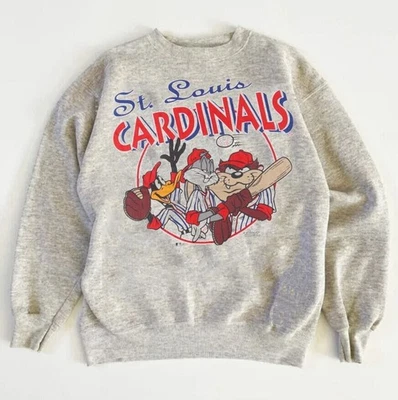 Remake St. Louis Cardinals 美国职棒大联盟白色圆领运动衫 复古 RM0118 — 第 1/2 张图片