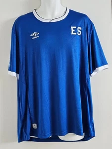 El Salvador Umbro 2017 Home Kit Soccer Jersey Futbol Size: 2XL - Picture 1 of 13