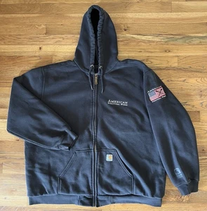 Vintage American Structural Works Carhartt RD Rain Defender Sweatshirt 2XL - Picture 1 of 9