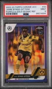 2022-23 Topps Chrome - Jamie Bynoe Gittens - PSA 9 Purple Gold Seismic Rookie - Picture 1 of 2