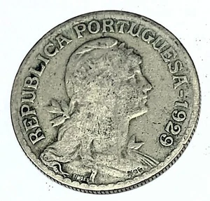 # C9657    PORTUGAL    COIN,    ONE  ESCUDOS  1929 - Picture 1 of 2