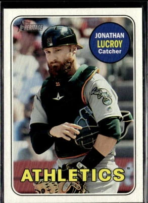 2018 Topps Heritage Jonathan Lucroy Oakland Athletics #517  4 Card Lot - Image 1 of 2
