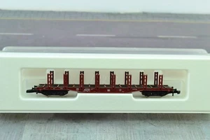 Marklin 8655 Stake Long Flat Freight Car Z Scale - Picture 1 of 4