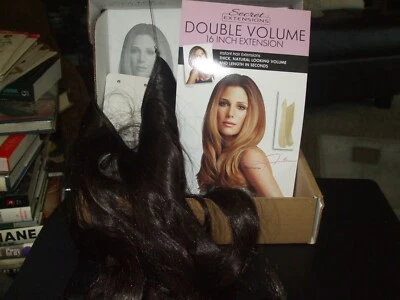 Diadema oculta Secret Extensions by Daisy Fuentes SE1700 marrón oscuro 16" de largo Foto 1 de 2