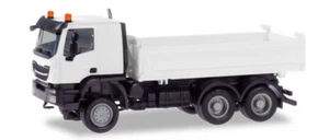 013673 Iveco Trakker Meiller Kipper, weiß Herpa -Restbestand - Picture 1 of 2