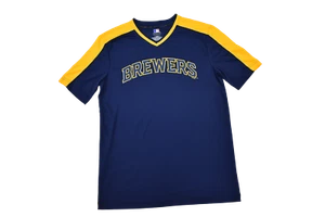 MLB Herren Milwaukee Brewers Performance Baseball Shirt Neu M, L, XL - Bild 1 von 5