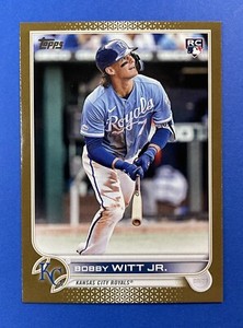 2022 Topps Update Bobby Whitt Jr RC GOLD Parallel SP #0641/2022 #100 KC Royals