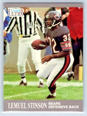 1991 Fleer Ultra Football - Lemuel Stinson - Chicago Bears - Base - #161 - Image 1 of 2