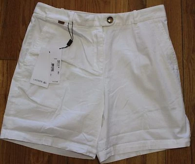 PANTALONES CORTOS LACOSTE BLANCOS 3 BOLSILLOS TALLA 12UK/30US Foto 1 de 2