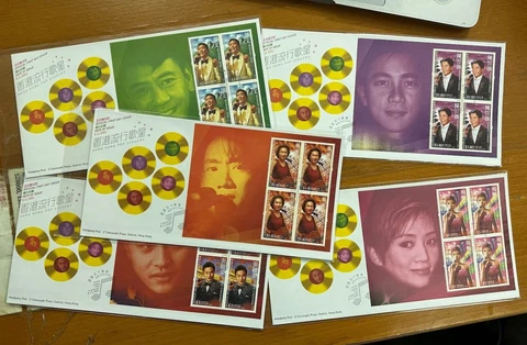 China Hong Kong 2005 FDC Hong Kong Pop Singers stamp Leslie Cheung Wong Ka Kui Cover