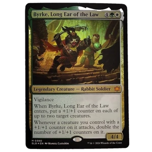 Byrke Long Ear Of The Law Foil Bloomburrow Mythic Legendary Creature Rabbit M/NM - Bild 1 von 3