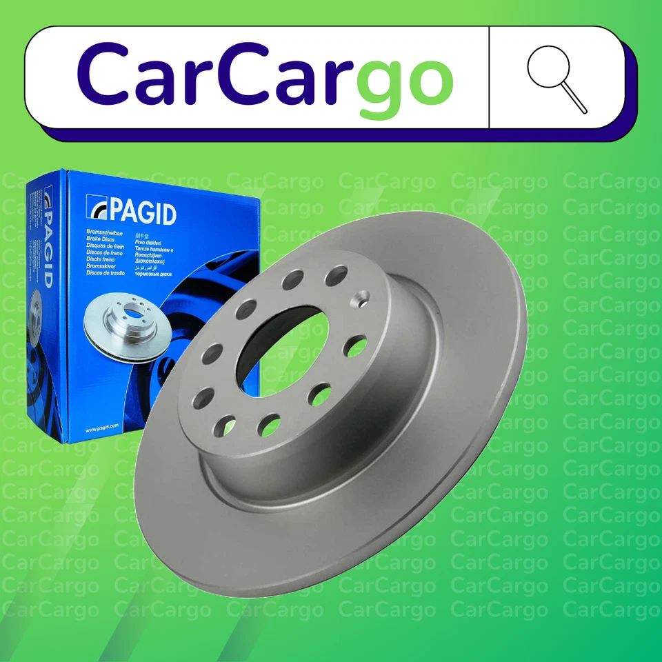 Pagid Solid Rear Brake Discs Pair For VW Jetta 2.0 TFSI 2010-2014 272 mm - Image 1 of 4