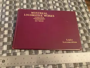 Montreal Locomotive Works Light Locomotive ORIGINAL CATALOG No. 10043 - Picture 1 of 14