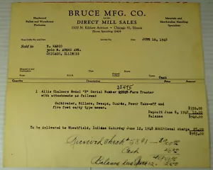 Vendita Trattore Allis Chalmers Bruce Mfg Co Modello B 1948 - Foto 1 di 2