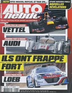 AUTO HEBDO Nr. 1913 vom 12. JUNI 2013 TEST 24h von MANS GP CANADA PIKES PEAK - Bild 1 von 1