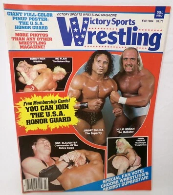 Vintage Dell Victory Sports Wrestling Magazine Fall 1984 Hulk Hogan Ric Flair - Image 1 of 2