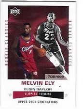 2002-03 Upper Deck Generations Basketball #204 Melvin Ely Elgin Baylor /999