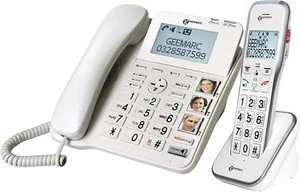 Geemarc Amplidect 595 Combi schnurgebundenes Telefon Mobilteil Anrufbeantworter - Zdjęcie 1 z 2
