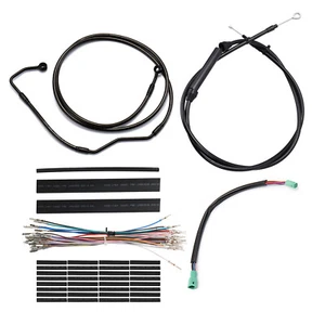 Cables de freno ABS embrague extendido Street Glide de 12" para Harley Touring '08-'13 - Imagen 1 de 18