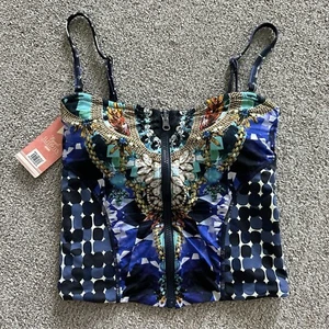 Top de bikini reversible Maaji Diamond Stallion talla pequeña - Imagen 1 de 5