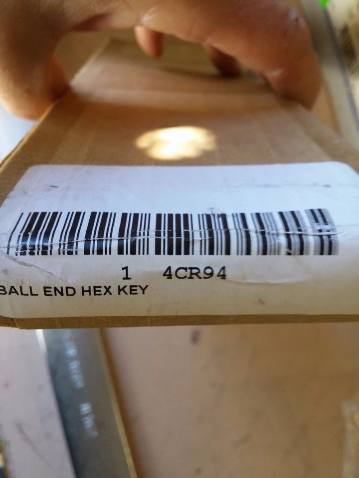 New L Shape Ball End Hex Key with 19mm Tip Size 4CR94 18638 - Image 1 of 1