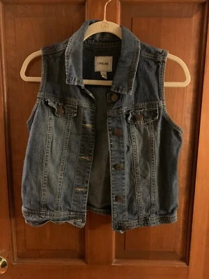 Cherokee Classic Girls Indigo Blue Denim Vest. Size XL 14/16 - Image 1 of 3