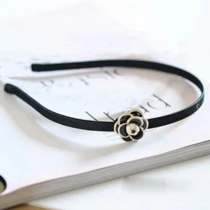 Elegant Flower Bezel Headband - Vintage Bezel Hoop Hairband Women Hair Accessory - Picture 1 of 13