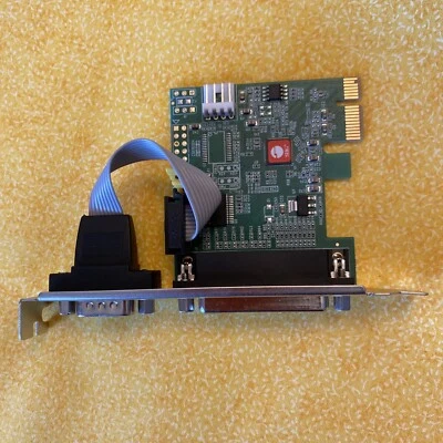 SIIG DP CyberParallel Dual PCIe Serial Adapter Card, ECP/EPP (JJ-E02211-S1) - Image 1 of 4
