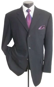 # Prada Solid Black 3 Buttons Center Vent Wool Blazer, Jacket, Coat 46L - Picture 1 of 8
