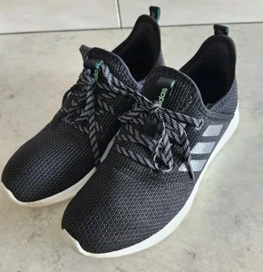 Adidas Womens Running Shoes Size 7 Cloudfoam  Comfort Sneakers Black Gray EUC  - Picture 1 of 9